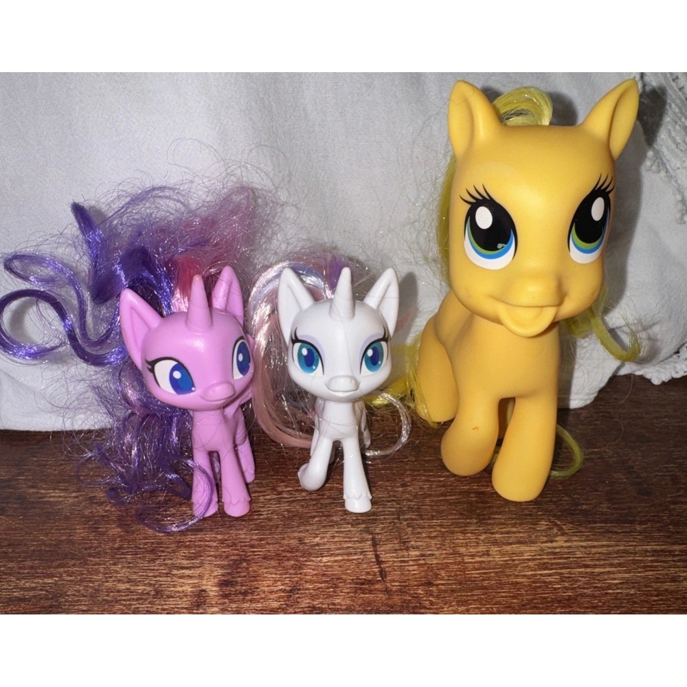 My Little Pony Toy -3 Mega Friendship Line. Twilight Sparkle, Rarity, Fluttershy